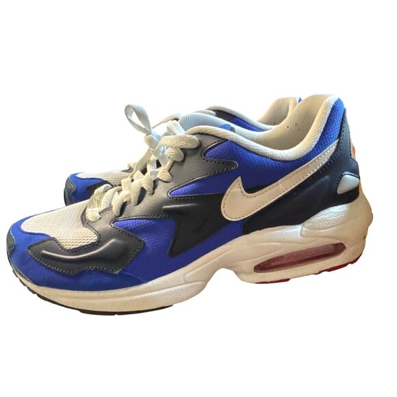 Nike Air‎ Max 2 Light Sneakers White/Blue/Black Men’s size 9 - Picture 10 of 11